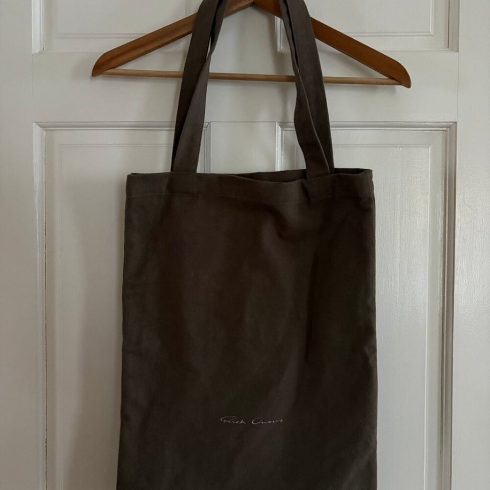 Rick Owens drkshdw brown canvas tote bag NWOT - Picture 2 of 3